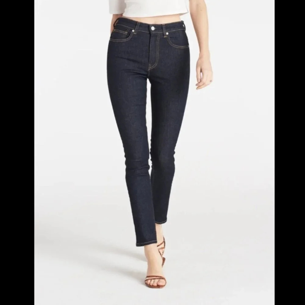 CQY High Rise Skinny PALME CLARITY Dark Indigo Jeans